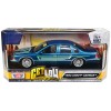 1993 Chevrolet Caprice Lowrider Blue Metallic with Graphics 'Get Low' Series 1/24 Diecast Model Car by Motormax