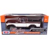 1978 Ford Bronco Ranger XLT (Open Top) with Spare Tire Burgundy Metallic and White 'Timeless Legends' Series 1/24 Diecast Model Car by Motormax