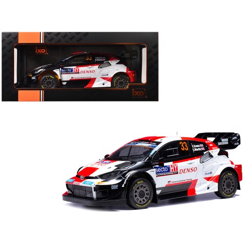 Toyota GR Yaris Rally1 Hybrid #33 Elfyn Evans - Scott Martin Winner 'Rally Finland' (2023) 1/18 Diecast Model Car by IXO Models
