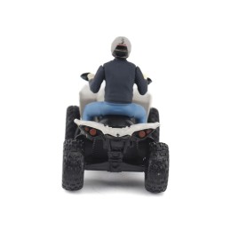 Can-Am Renegade X XC 1000R ATV Chalk Gray with Driver Figure 1/32 Diecast Model by BRP Models