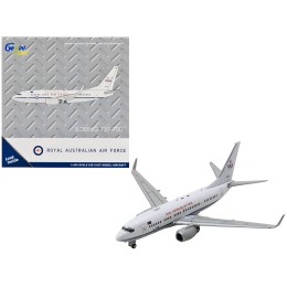 Boeing 737-700 Aircraft 'Royal Australian Air Force 100th Anniversary' (A36-001) White with Blue Stripes 'Gemini Macs' Series 1/400 Diecast Model Airplane by GeminiJets