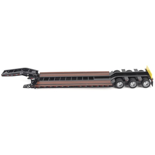 Trail King TK120 Hydraulic Detachable Gooseneck Lowboy Trailer Black (Regular Version) 'Transport Series' 1/50 Diecast Model by Diecast Masters