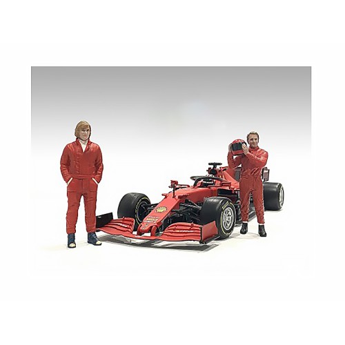 'Racing Legends' 70's Set of 2 Diecast Figures for 1/43 Scale Models by American Diorama