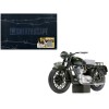 Triumph TR6 Trophy Motorcycle Dark Green (Weathered) 'The Great Escape' (1963) Movie Diecast Model by Corgi