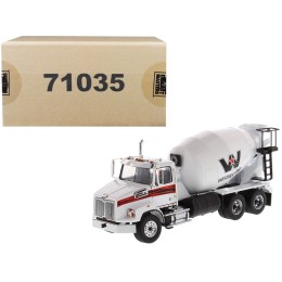 Western Star 4700 SB Concrete Mixer Truck White 1/50 Diecast Model by Diecast Masters