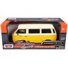 Volkswagen Type 2 (T3) Van Yellow and Beige 'Timeless Legends' Series 1/24 Diecast Model Car by Motormax