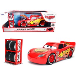 Lightning McQueen #95 Red with Extra Wheels Disney & Pixar 'Cars' Movie 'Hollywood Rides' Series Diecast Model Car by Jada