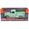 1966 GMC C1000 Fenderside Pickup Truck Light Green 'Timeless Legends' Series 1/24 Diecast Model Car by Motormax