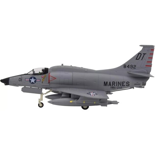 Douglas A-4D Skyhawk Aircraft 'VMA-242 Bats NAS Key West 1962 Missile Crisis' United States Marine Corps 1/72 Diecast Model Airplane