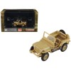 U.S. 1/4 ton Military Vehicle Desert Sand 'British 8th Army Gen. Bernard Montgomery Sicily' (1943) Royal Army 'Ground Power Series' 1/72 Diecast Model by Hobby Master