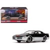 K.A.R.R. Black and Silver 'Knight Rider' (1982) TV Series 'Hollywood Rides' Series 1/32 Diecast Model Car by Jada