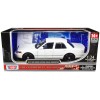 2010 Ford Crown Victoria Police Interceptor Unmarked White 'Custom Builder's Kit' Series 1/24 Diecast Model Car by Motormax