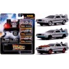 'Back to the Future' Time Machine 3 piece Set 'Nano Hollywood Rides' Diecast Model Cars by Jada
