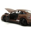 Porsche 911 Turbo Brown and Brown M&M Diecast Figure 'M&M's' 'Hollywood Rides' Series 1/24 Diecast Model Car by Jada