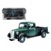 1937 Ford Pickup Truck Green and Black 1/24 Diecast Model Car by Motormax