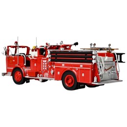 1965 Crown Firecoach Fire Engine 'Los Angeles County Fire Department' LA County FD (LACFD) 'Emergency!' Series Limited Edition to 2500 pieces Worldwide 1/50 Diecast Model by Iconic Replicas