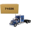 International LoneStar Sleeper Cab Truck Tractor Blue 1/50 Diecast Model by Diecast Masters