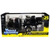 1966 Chevrolet C60 Flatbed Truck Matt Black and 1993 Chevrolet 454 SS Pickup Truck Matt Black 'Muscle Transports' Series 1/64 Diecast Models by Muscle Machines
