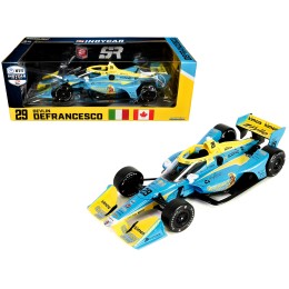 Dallara IndyCar #29 Devlin DeFrancesco 'WOOOOO Energy' Andretti Steinbrenner Autosport (Road Course Configuration) 'NTT IndyCar Series' (2023) 1/18 Diecast Model Car by Greenlight