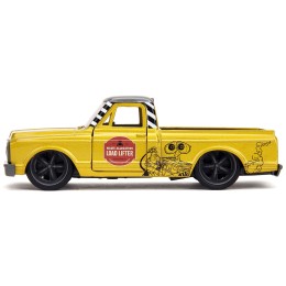 1972 Chevrolet Cheyenne Pickup Truck Gold Metallic with Gray Top 'Wall-E' (2008) Movie 'Hollywood Rides' Series 1/32 Diecast Model Car by Jada