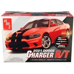 Skill 2 Model Kit 2021 Dodge Charger R/T 1/25 Scale Model by AMT