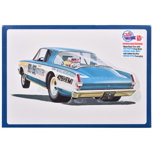 Skill 2 Model Kit 1966 Plymouth Barracuda Funny Car 'Hemi Hustler' 1/25 Scale Model by AMT