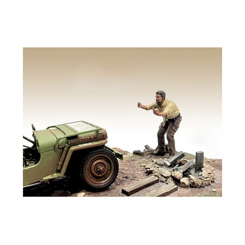 '4X4 Mechanic' Figure 6 for 1/18 Scale Models by American Diorama