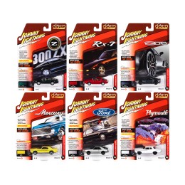 'Classic Gold Collection' 2022 Set B of 6 Cars Release 2 1/64 Diecast Model Cars by Johnny Lightning