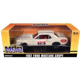 1967 Ford Mustang Coupe #23 'Thrill Circus By Karnes' White 1/18 Diecast Model Car by Greenlight