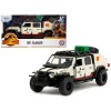 Jeep Gladiator Pickup Truck with Equipment Shell Beige with Graphics 'Biosyn Genetics' 'Jurassic World Dominion' (2022) Movie 'Hollywood Rides' Series 1/32 Diecast Model Car by Jada