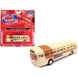 GMC PD-4103 Transit Bus #948 Beige 'MTA Miami' 1/87 (HO) Scale Model by Classic Metal Works