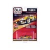 1966 Ford GT40 RHD (Right Hand Drive) #5 Gold with Graphics Limited Edition to 3600 pieces Worldwide 1/64 Diecast Model Car by Auto World