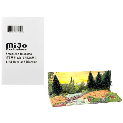 'Overland Off-Road' Diorama with Forest Background for 1/64 Scale Models by American Diorama