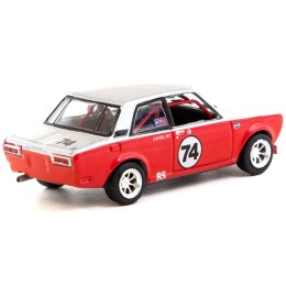 Datsun 510 #74 Daniel Wu 'Trans-Am B-Sedan 2.5 Challenge' (2023) Silver and Red 'Hobby64' Series 1/64 Diecast Model Car by Tarmac Works