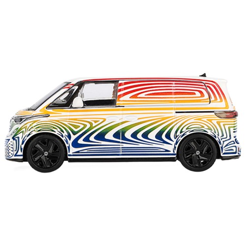 Volkswagen ID. Buzz Van Prototype 'Rainbow' Limited Edition 1/64 Diecast Model Car by Mini GT