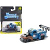 1949 Ford F1 Pickup Truck #128 'Old Smokey' Blue and Brown (Weathered) 1/64 Diecast Model Car by Muscle Machines