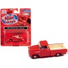 1955 Chevrolet Cameo Pickup Truck Red and Ivory 1/87 (HO) Scale Model Car by Classic Metal Works