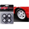 Pony Wheels and Tires Set of 4 pieces from '1992 Ford Mustang LX' 1/18 by GMP