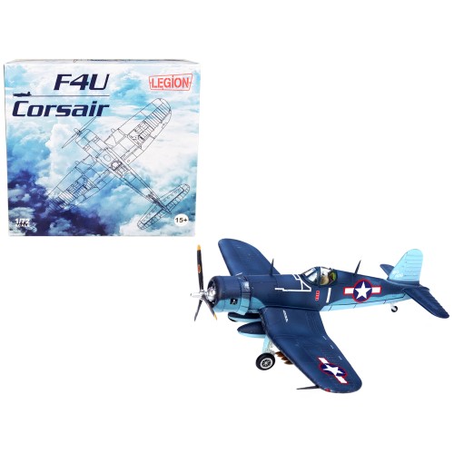 Vought F4U-1A Corsair Fighter Plane 'Big Hog' VF-17 'Jolly Rogers' Captain Tommy Blackburn US Navy (1943) 1/72 Diecast Airplane Model by Legion