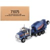 Western Star 4900 with Bridgemaster McNeilus Mixer Blue Metallic 'Transport Series' 1/50 Diecast Model by Diecast Masters