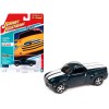2005 Chevrolet SSR Pickup Truck Bermuda Blue Metallic with White Stripes 'Classic Gold Collection' Series Limited Edition to 8476 pieces Worldwide 1/64 Diecast Model Car by Johnny Lightning