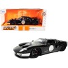 2005 Ford GT Black and Silver 'Bigtime Muscle' Series 1/24 Diecast Model Car by Jada