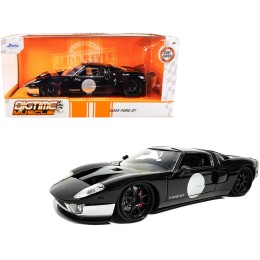 2005 Ford GT Black and Silver 'Bigtime Muscle' Series 1/24 Diecast Model Car by Jada