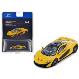 McLaren P1 Volcano Yellow Metallic with Black Top 'Hypercar League Collection' 1/64 Diecast Model Car by PosterCars