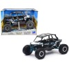 Polaris RZR XP 4 Turbo EPS Sport UTV White with Graphics and Black Top 'Xtreme Off-Road' Series 1/18 Diecast Model by New Ray