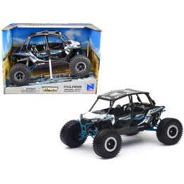 Polaris RZR XP 4 Turbo EPS Sport UTV White with Graphics and Black Top 'Xtreme Off-Road' Series 1/18 Diecast Model by New Ray