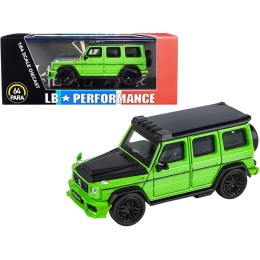 Mercedes-AMG G 63 LBWK Alien Green and Matt Black 'LB Performance' 1/64 Diecast Model Car by Paragon