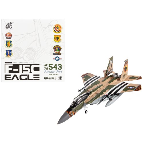 McDonnell Douglas F-15C Eagle Fighter Aircraft '173rd Fighter Wing' (2020) United States Air National Guard 1/144 Diecast Model by JC Wings