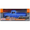 1972 Ford F-100 Pickup Truck Blue 'Timeless Legends' Series 1/24 Diecast Model Car by Motormax