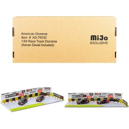 'Race Track Advan' Diorama with Decals for 1/64 Scale Models by American Diorama